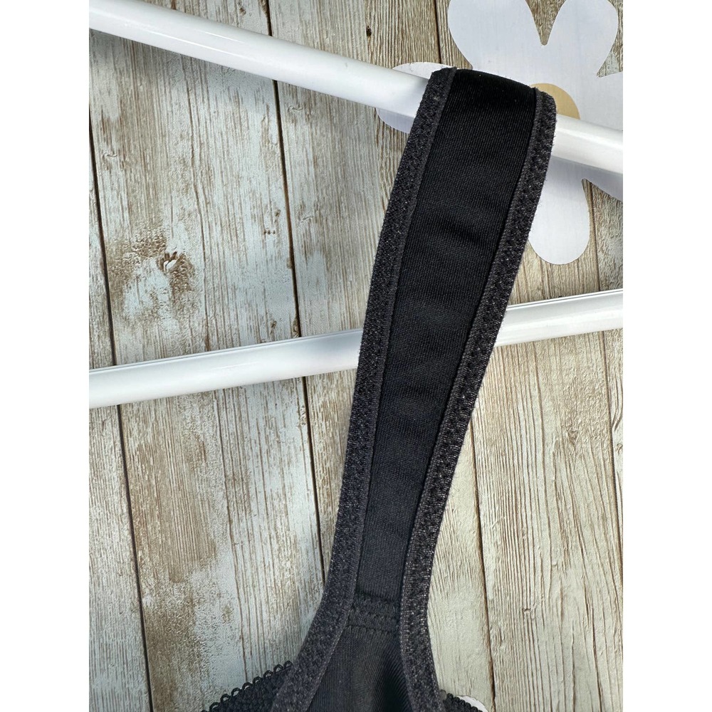 Bali Women's Bra Sz‎ 40/90 DD Black V-Neck Stretch Underwire Adjustable Strap - Picture 4 of 8